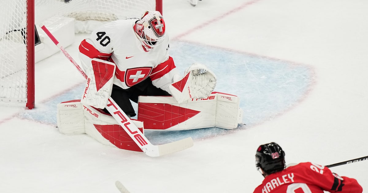 Stars’ Thomas Harley scores as Canada cruises past Switzerland at Winter Olympics