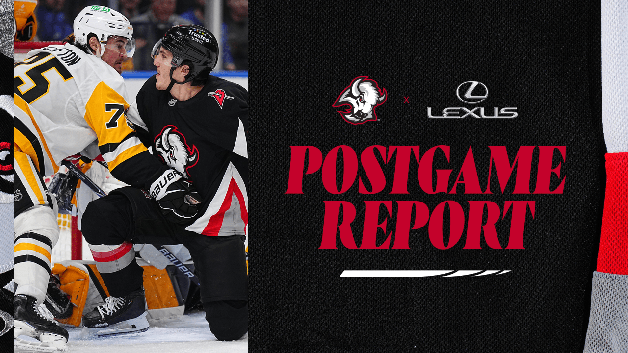 ‘We weren’t sharp’ | Unhappy with loss to Penguins, Sabres look ahead to after the break