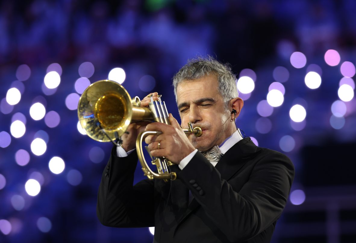 Trumpeter Paolo Fresu performs.