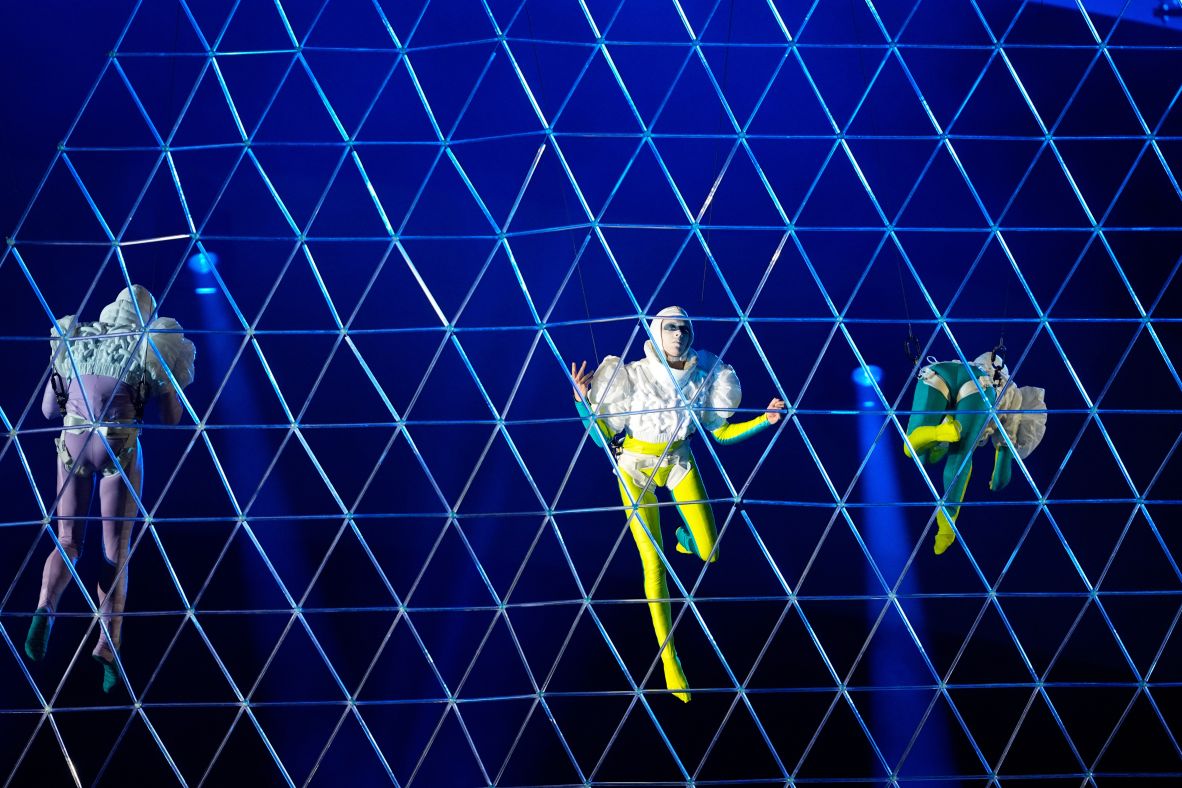 Artists perform at the Verona Arena.