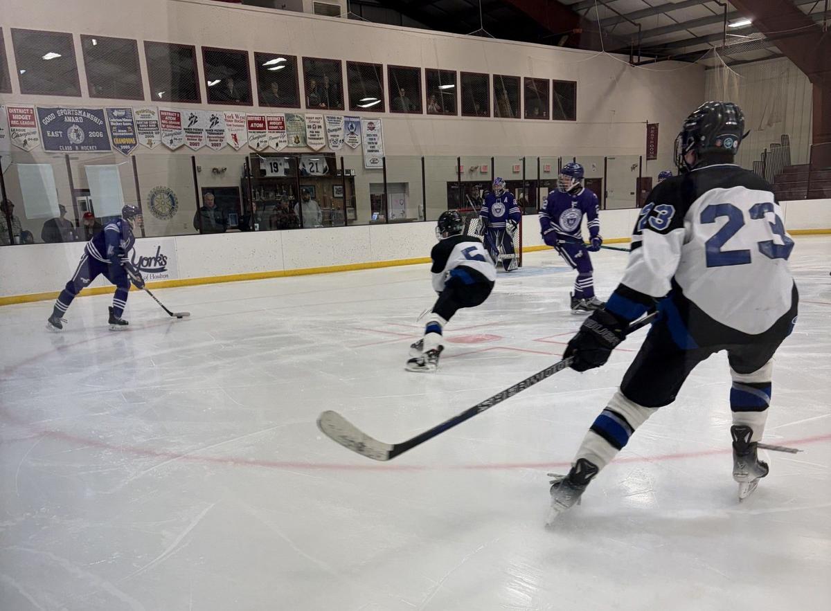 Hampden Academy Hockey Team Dominates Blackhawks 6-1 In Riveting Match