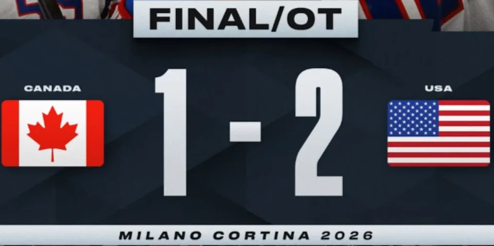 This scoreboard appeared twice in three days. Same teams. Same score. Same overtime drama. Different gender.