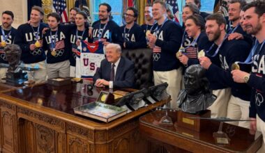 Hughes brothers and Tage Thompson under fire for what they wore at the White House