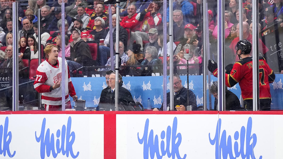 Simon Edvinsson and Brady Tkachuk talk