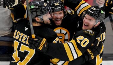 Bruins return to play with big win over Columbus, 4-2