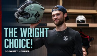 Shaner gets the helmet! | Seattle Kraken