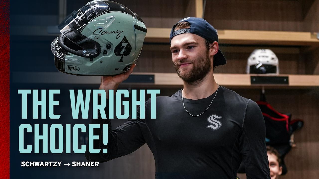 Shaner gets the helmet! | Seattle Kraken