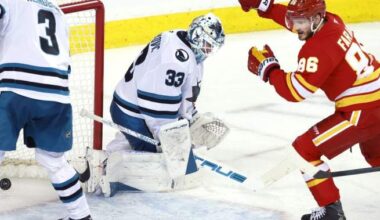 Frost shines as Flames reel in Sharks for 3-2 win