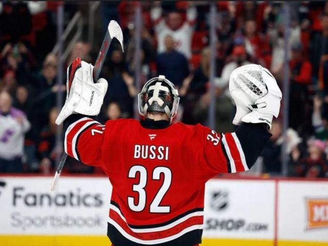 Bussi makes 16 saves and Svechnikov scores early goal to lift Hurricanes over Rangers 2-0 :: WRALSportsFan.com