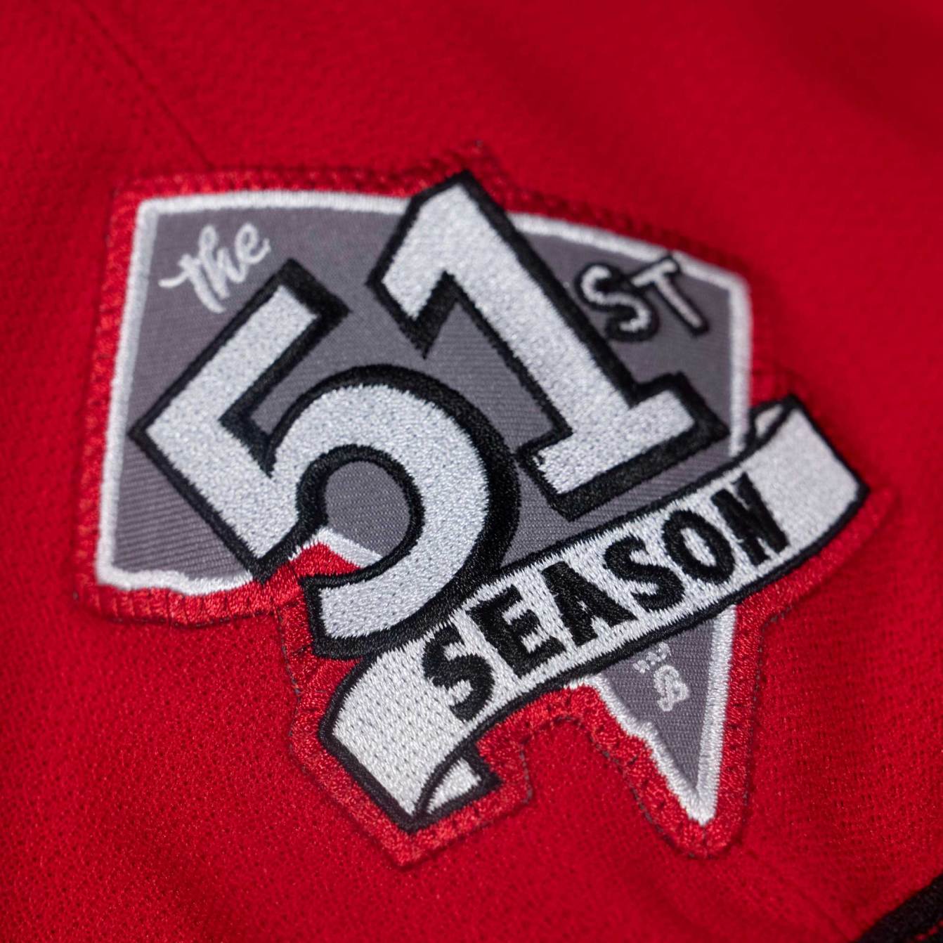 The right shoulder patch of the Washington Capitals Black History specialty jersey