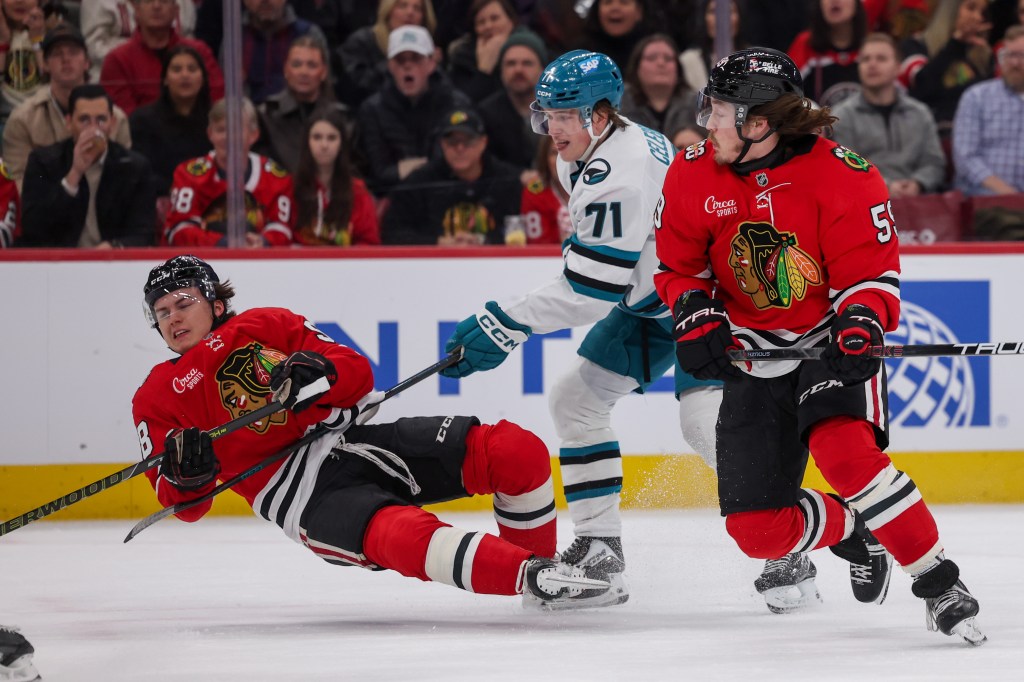Chicago Blackhawks cruise past San Jose Sharks to end skid