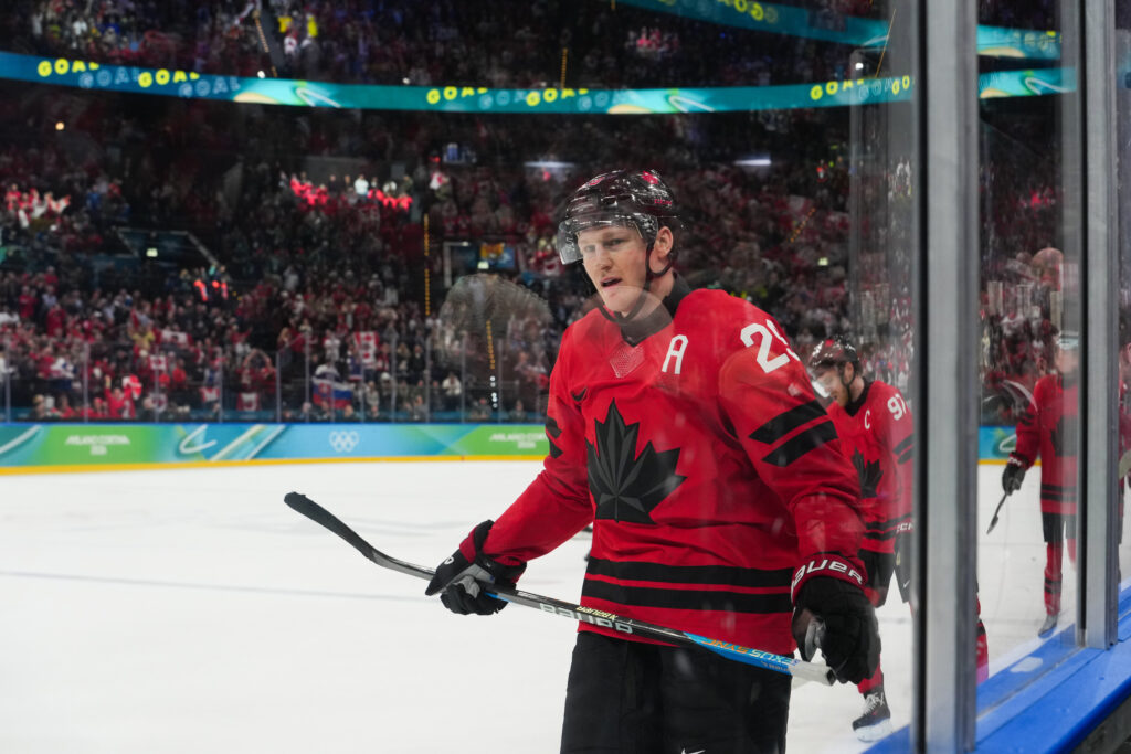 Nathan MacKinnon (29) of Canada