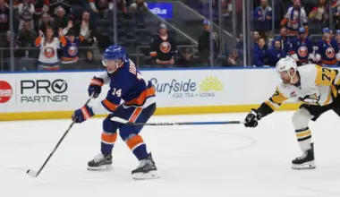 Bo Horvat's 2nd goal of the game lifts the Islanders over the Penguins 5-4 in overtime