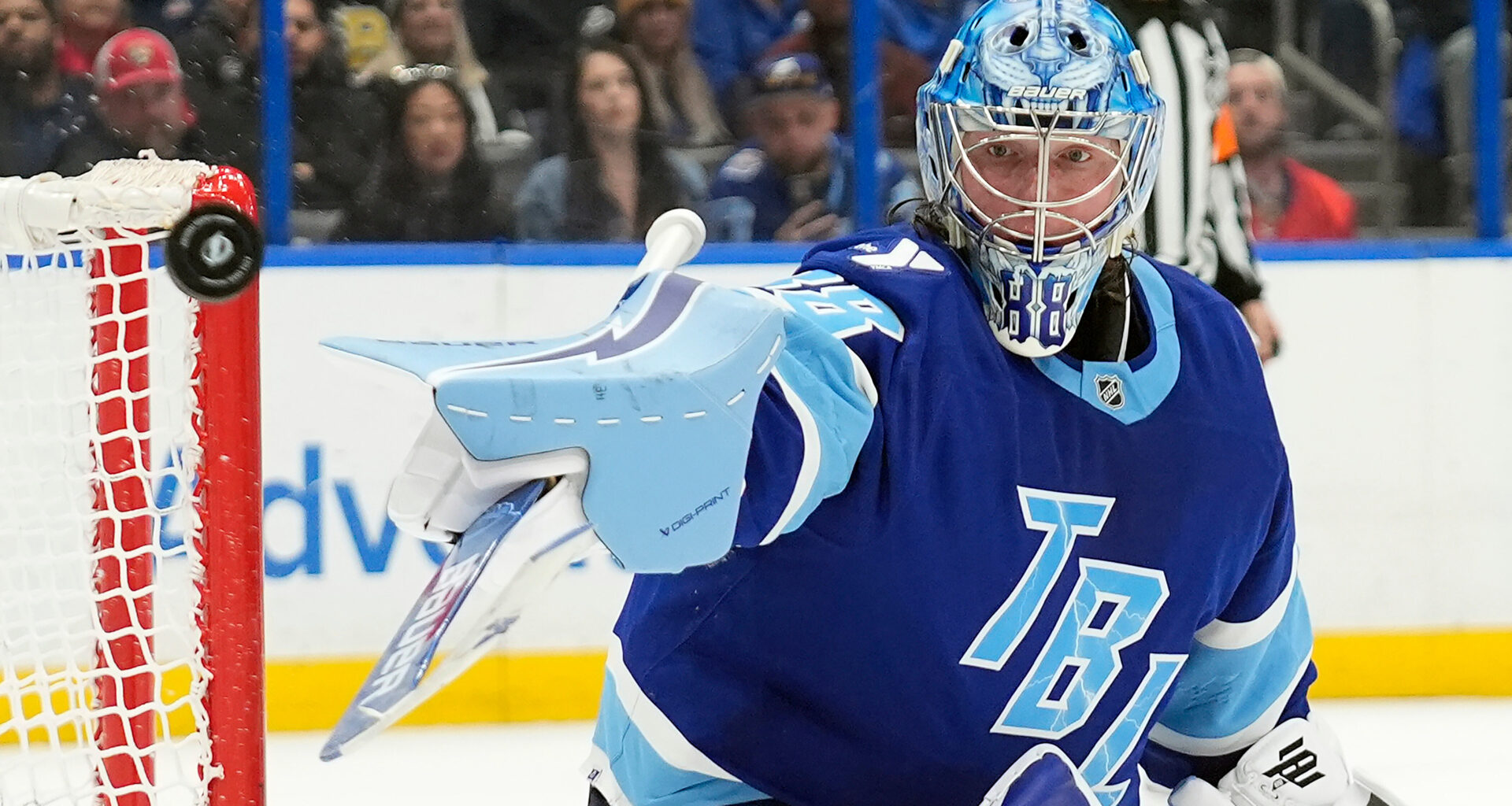 Vasilevskiy stops 33 shots, Lightning beat Panthers 6-1 in final game before break