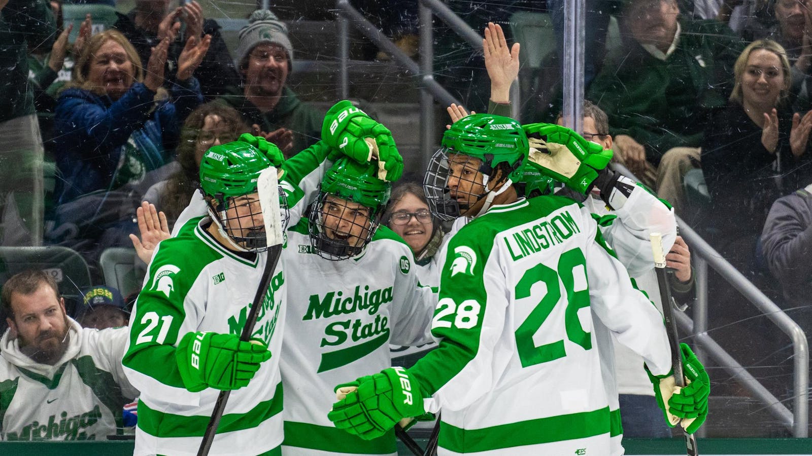 No. 1 MSU hockey edges Notre Dame in tight, hard-fought win