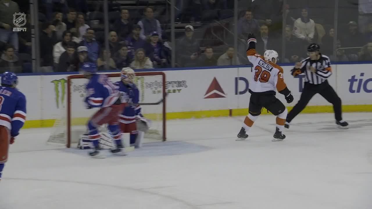 Matvei Michkov scores in overtime to give the Flyers a 3-2 win over the Rangers
