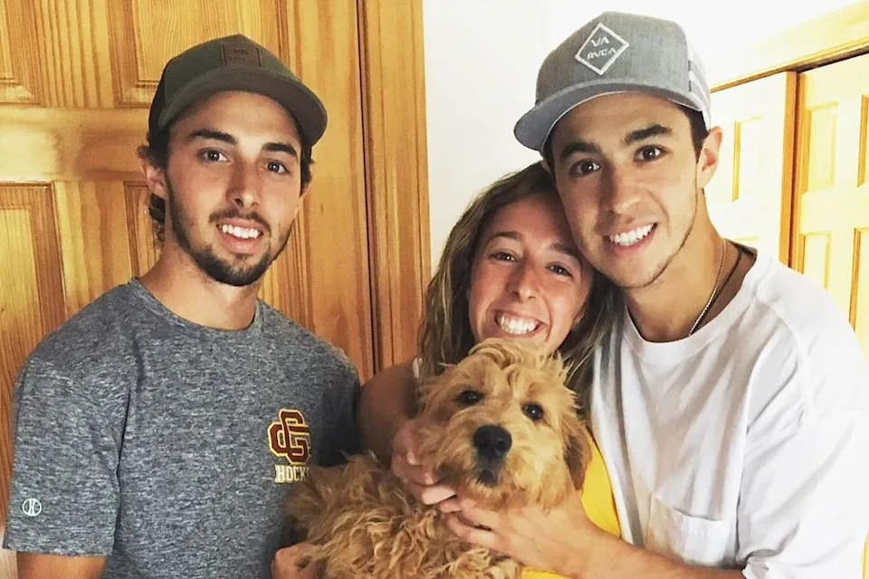 Katie Gaudreau poses with brothers Matt and JohnCredit: Katie Gaudreau/Instagram
