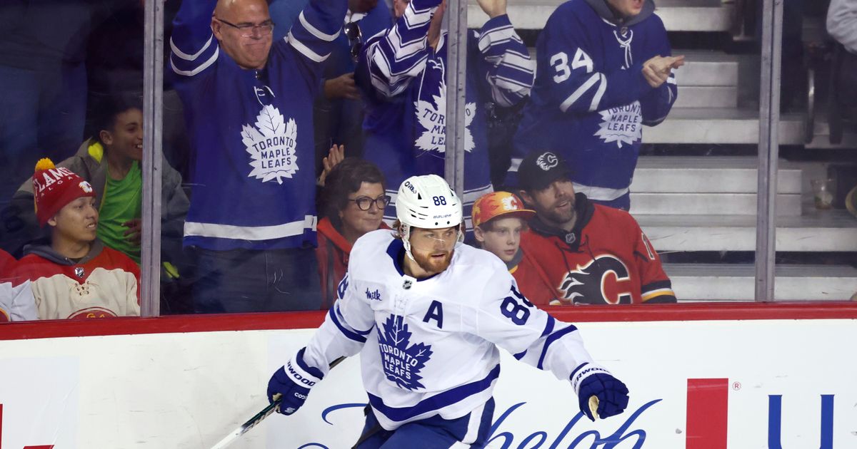 Nylander leads the Maple Leafs to a 4-2 win over the Flames :: WRAL.com