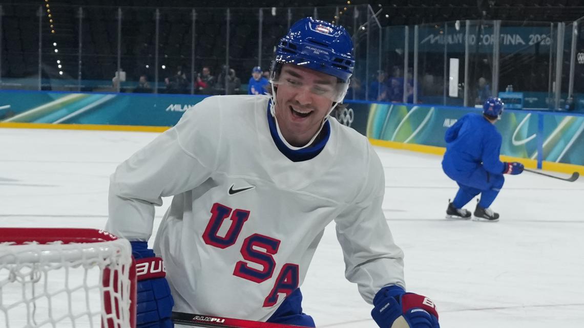 Swansea's Clayton Keller living out Olympic dream with Team USA hockey