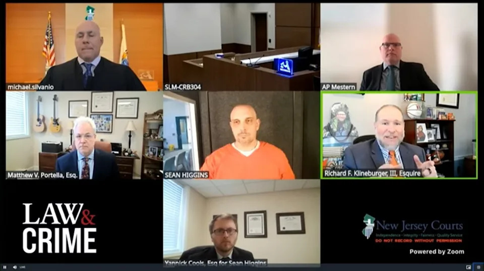 Sean Higgins wants the entire indictment against him dismissed based on the new information. Law&Crime Trials/YouTube