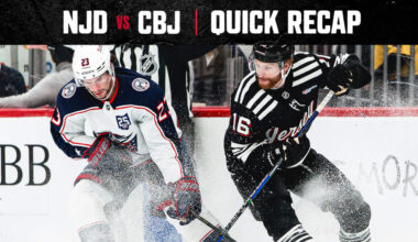 QUICK RECAP: Blue Jackets 3, Devils 0