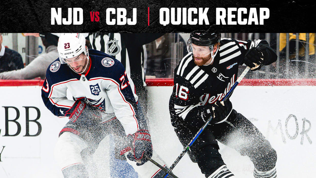 QUICK RECAP: Blue Jackets 3, Devils 0