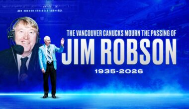 VANCOUVER CANUCKS MOURN THE PASSING OF JIM ROBSON