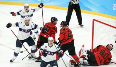 US, Canadian hockey fans trade to see the Olympic semifinals
