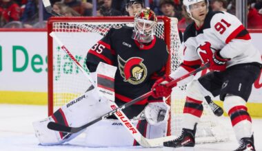 Ullmark wins in return from leave of absence, Senators beat Devils 4-1