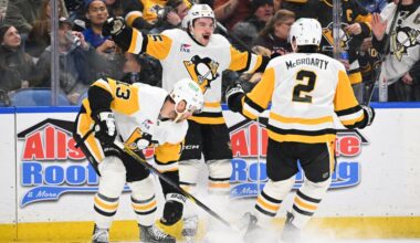 Penguins/Sabres Recap: Avery Hayes, Ben Kindel each score, Pens win big in Buffalo