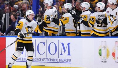 Avery Hayes scores twice in his NHL debut as Penguins beat Sabres
