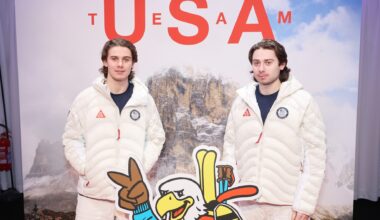 Team USA Brothers Jack & Quinn Hughes at Winter Olympics