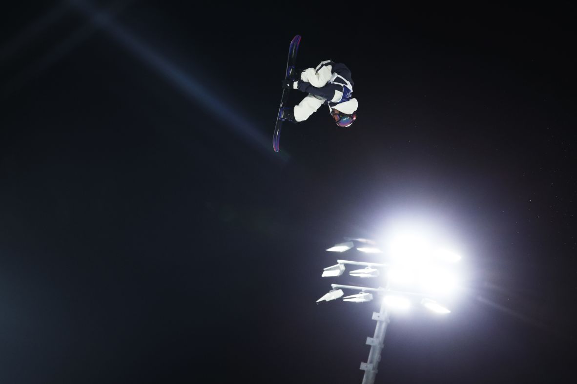 Japanese snowboarder Kokomo Murase flies high on the way to <a href=