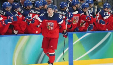 Necas makes Czech history in clutch 3-2 win over Denmark