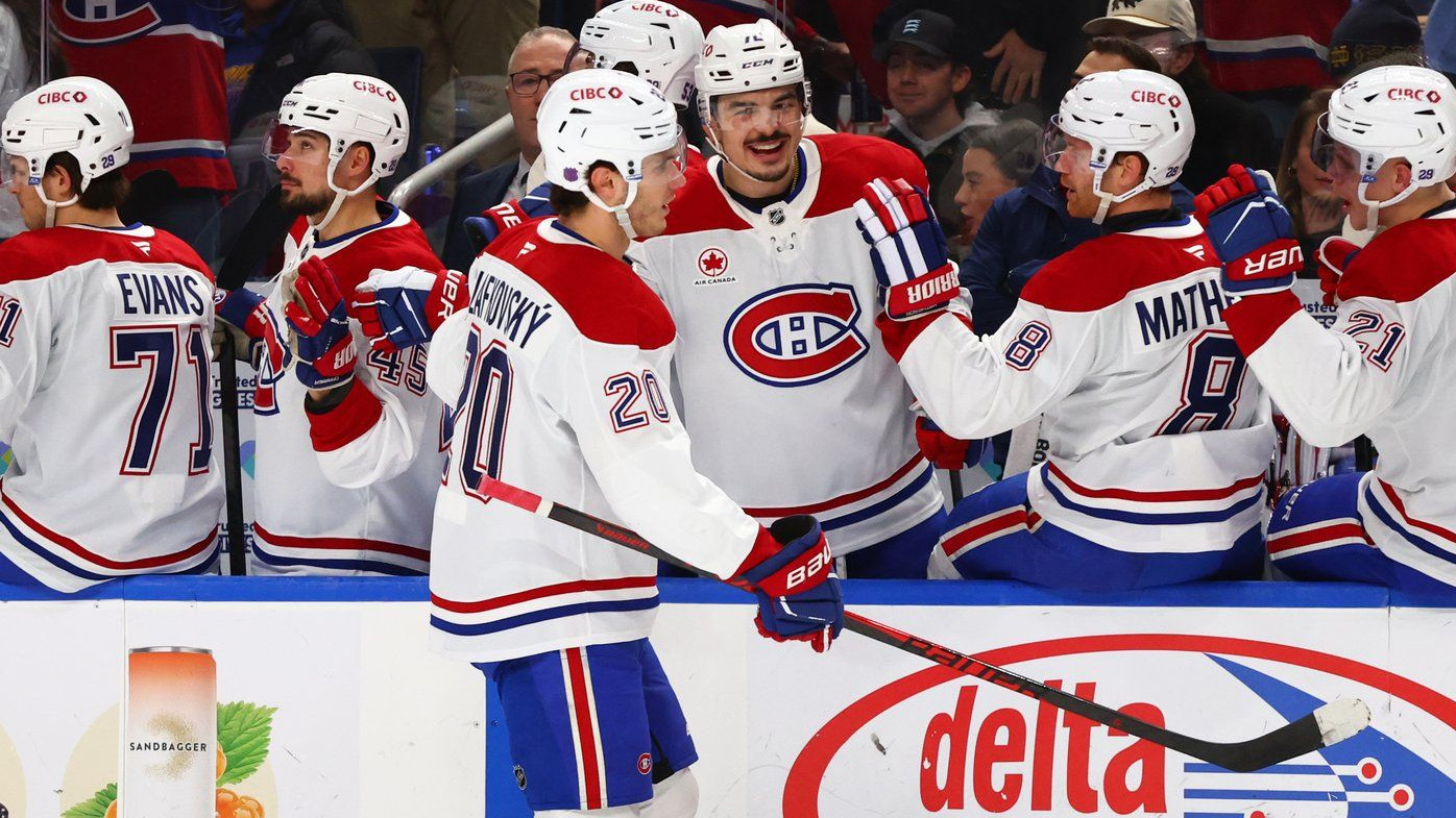 Cole Caufield scores twice to lead Canadiens to win over Sabres