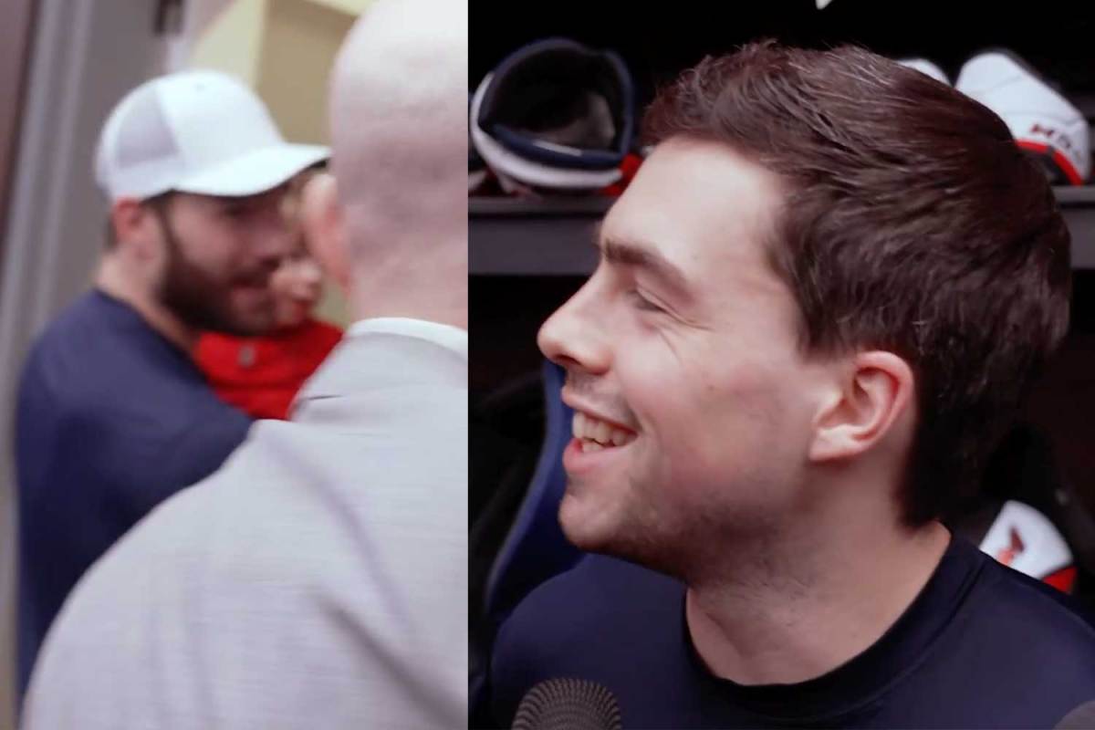 Hendrix Lapierre credits Tom Wilson’s one-year-old son Teddy for getting him out of his slump: ‘He’s been doing a couple pregame pump-up speeches for me’