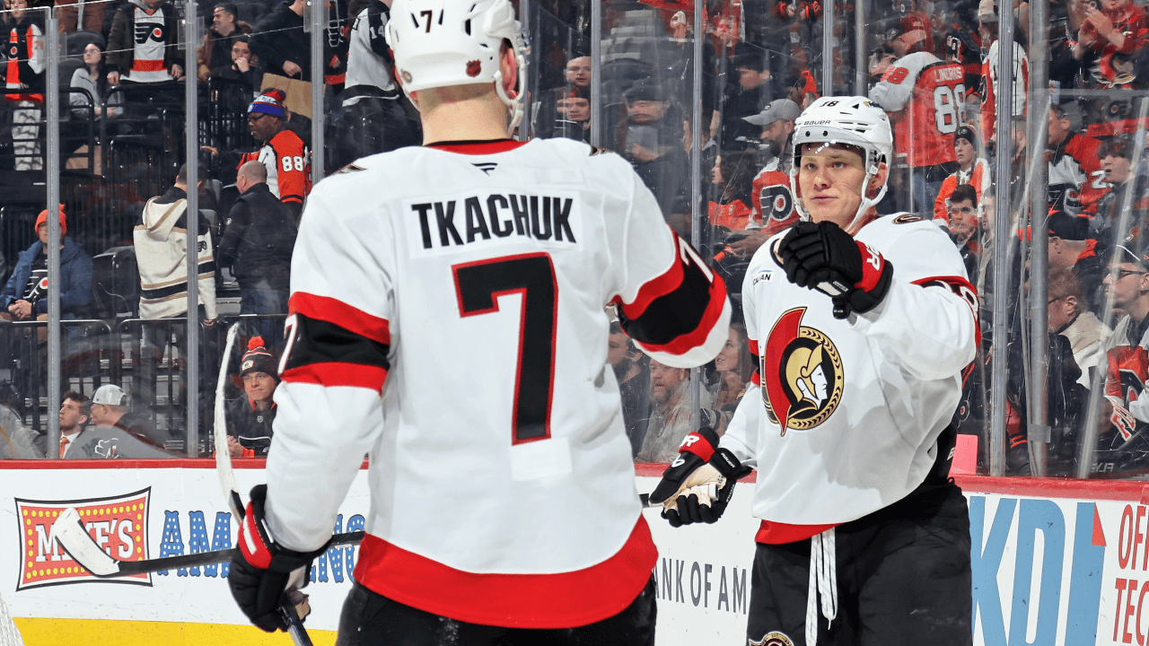 Stutzle, Senators recover to defeat Flyers in OT