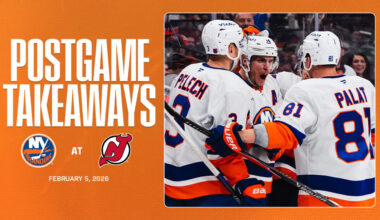 Takeaways: Isles Head Into Olympic Break with 3-1 Win Over Devils