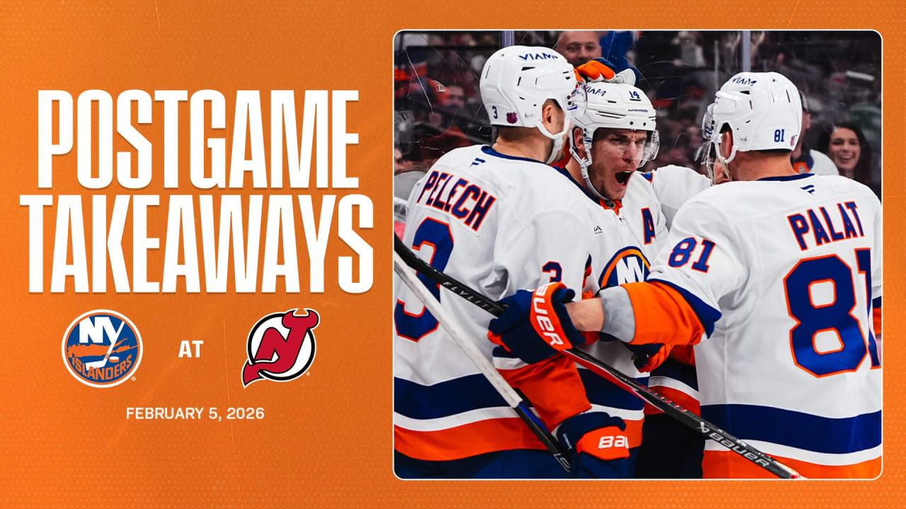 Takeaways: Isles Head Into Olympic Break with 3-1 Win Over Devils