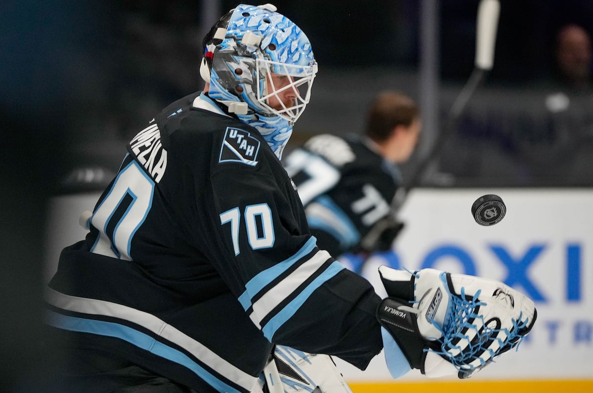 Utah Mammoth goalie Karel Vejmelka shares his story from Czechia to the NHL