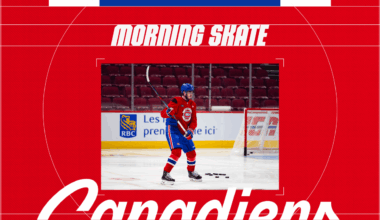 Updates from optional morning skate – Jan. 20