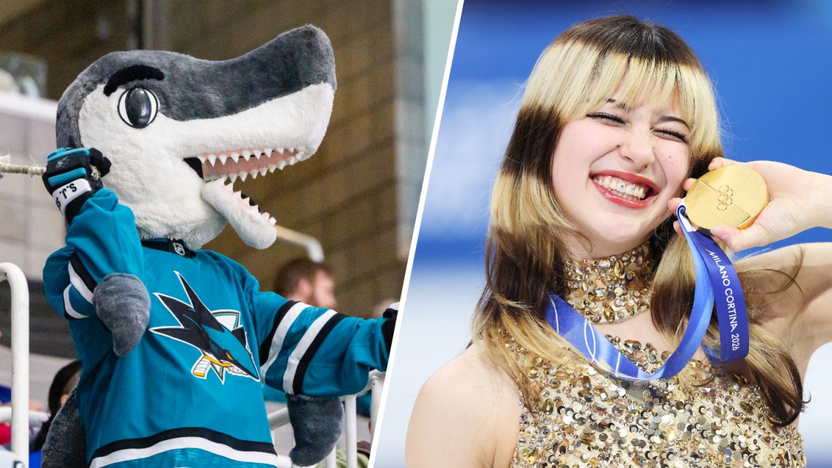 S.J . Sharkie dresses as Alysa Liu – NBC Bay Area