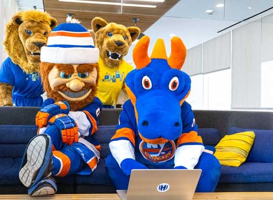 Hofstra has been celebrating the new partnership on social media and at New York Islander games.