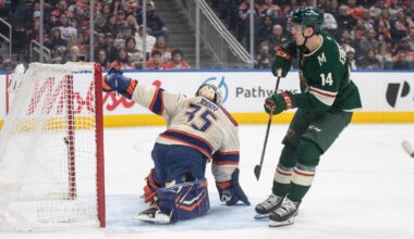 Hughes posts two points, Minnesota Wild trounce Edmonton Oilers 7-3