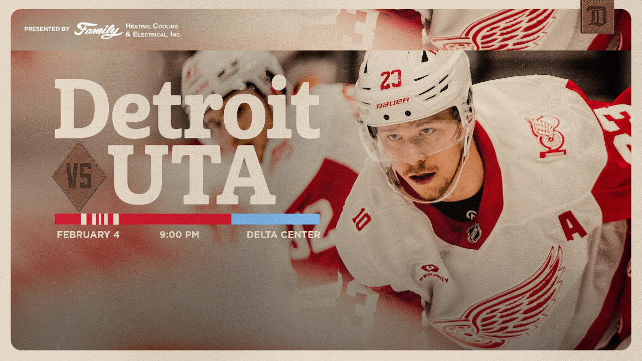 PREVIEW: Red Wings want to go into Olympic break with momentum, end two-game road trip on Wednesday against Mammoth