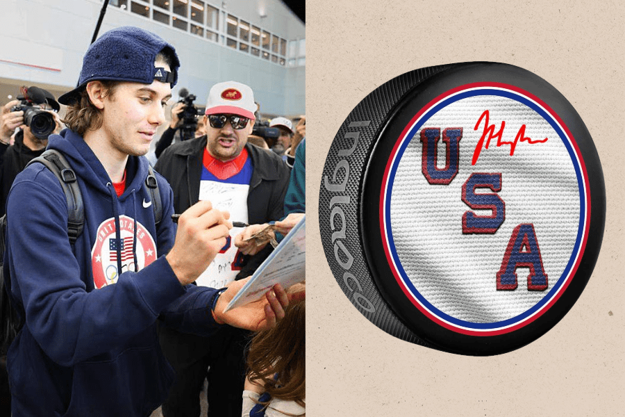 Men's USA Hockey Nike 2026 Winter Olympics Gold Medal Roster Club Fleece Hoodie - Navy