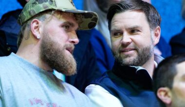 JD Vance, Jake Paul chat it up during crushing US women's hockey win over Finland