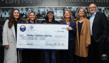 Sabres announce $30,000 donation to Family Justice Center of Erie County