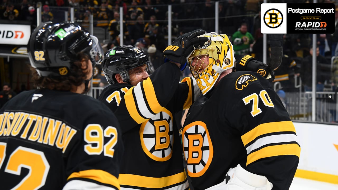 Korpisalo Makes 36 Saves in Bruins Win Over Blue Jackets