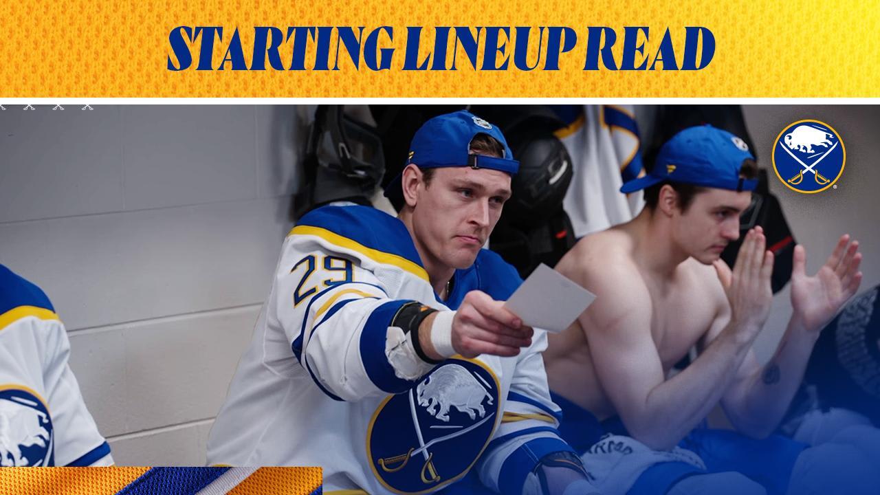 Starting Lineup Read | Buffalo Sabres
